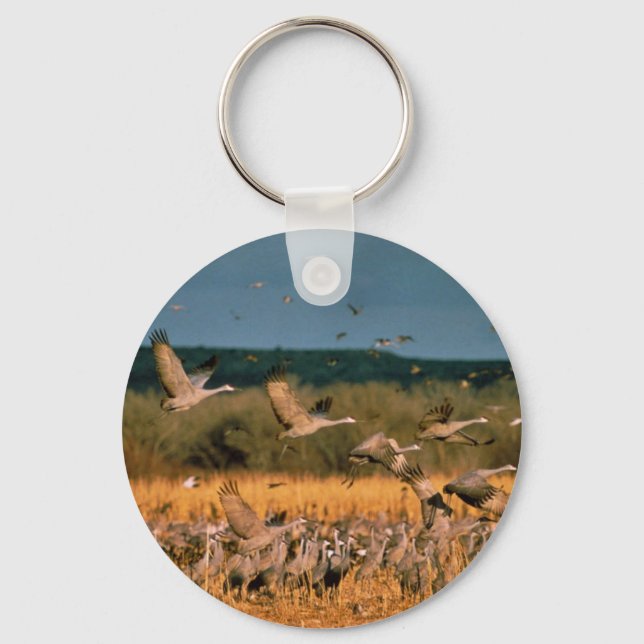 Sandhill Cranes Key Ring (Front)