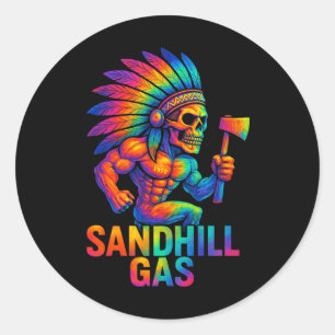 Sandhill Gas & Supply Hatchet Man Premium Classic Round Sticker