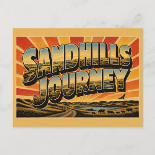 Sandhills Journey Nebraska Dunes Lakes Grasslands Postcard