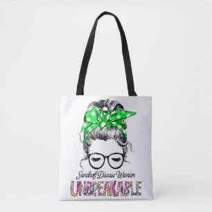 Sandhoff Disease Awareness Ribbon Support Gifts Tote Bag