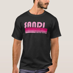 SANDI Name Personalised Retro Vintage 80S 90S Birt T-Shirt