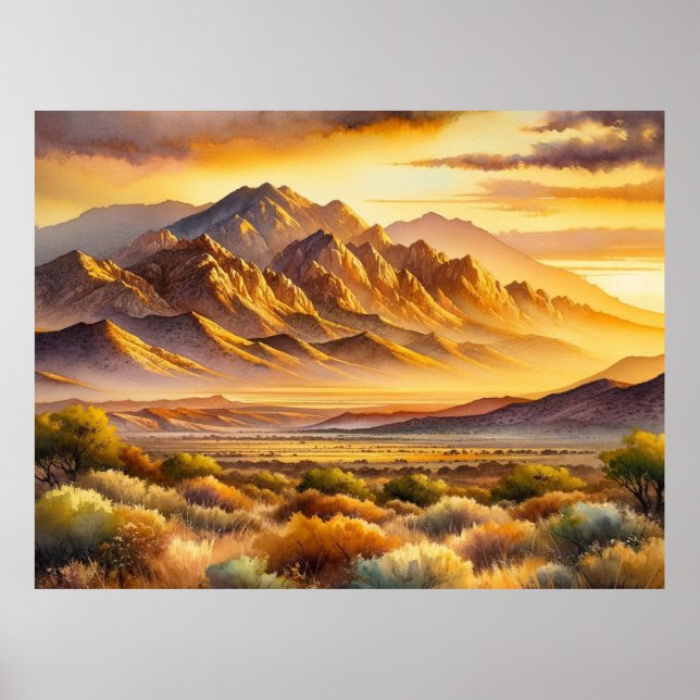 Sandia Mountains New Mexico Poster (Front)