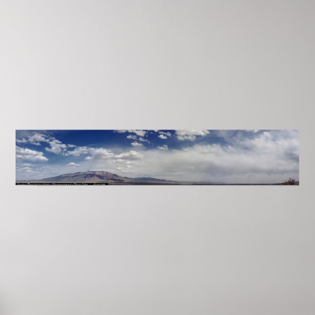 Sandia Mountains Panoramic Poster (Front)
