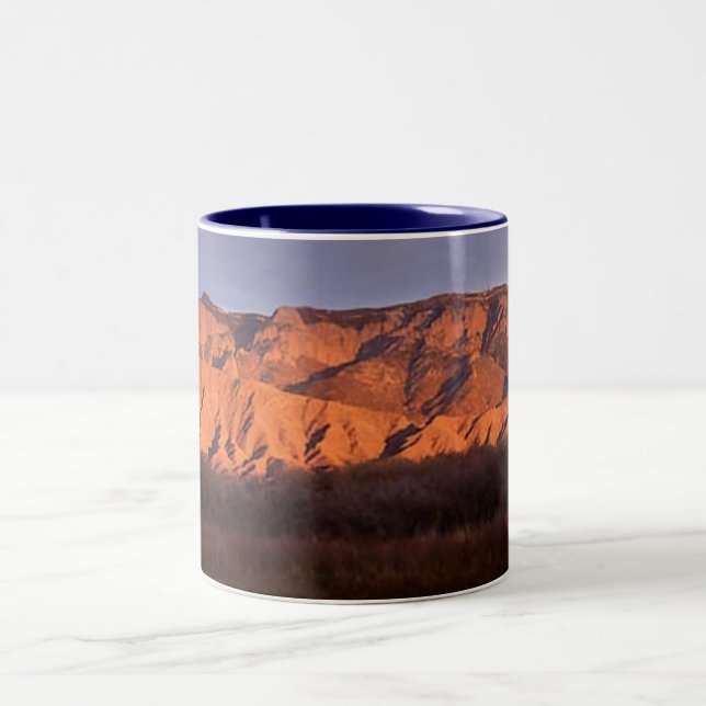 Sandia Mountains Two-Tone Coffee Mug (Center)