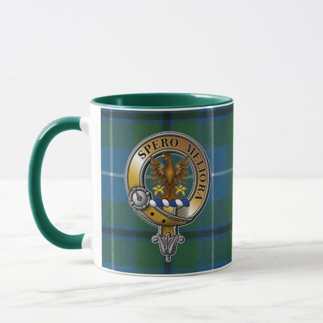 Sandilands Tartan & Badge Mug (Left)