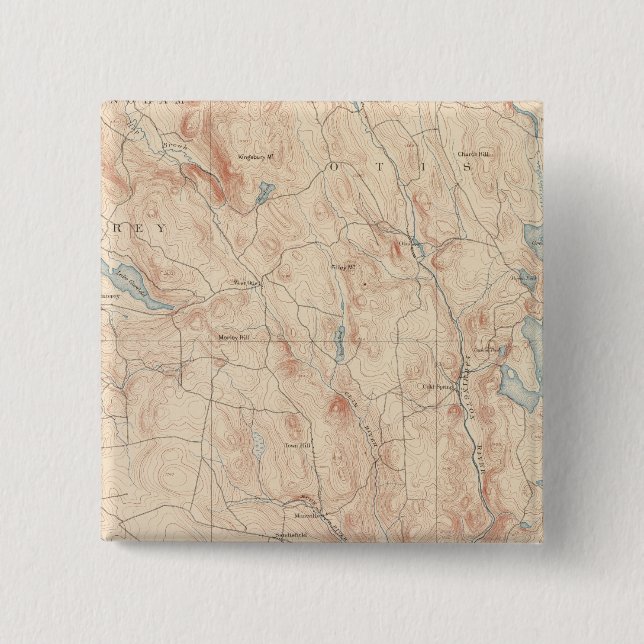Sandisfield, Massachusetts 15 Cm Square Badge (Front)