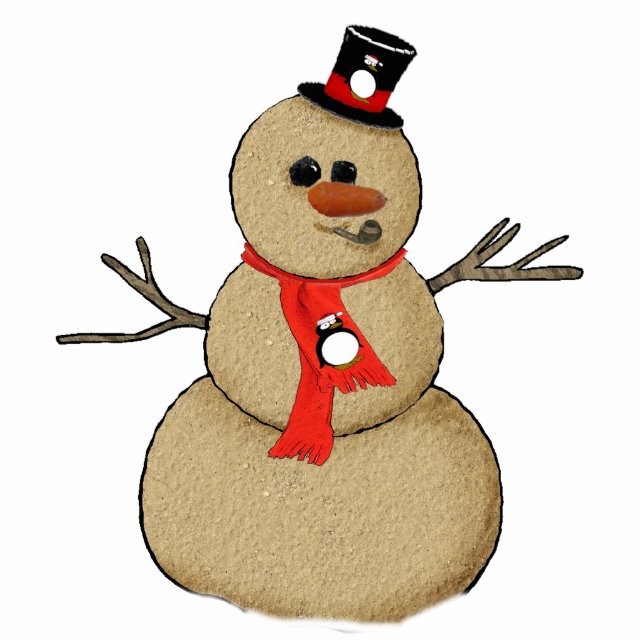 Sandman christmas ornament photo sculpture decoration (Front)