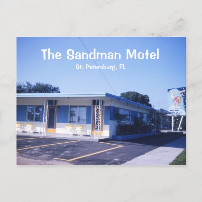 Sandman Motel Postcard (Front)
