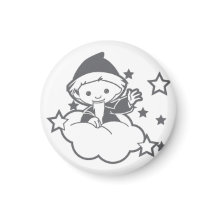 Sandmann button for magnetic board