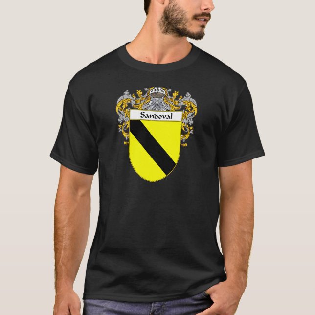 Sandoval Coat of Arms (Mantled) T-Shirt (Front)