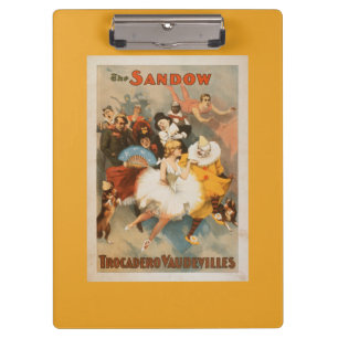 Sandow Trocadero Vaudevilles Carnival Theme Clipboard
