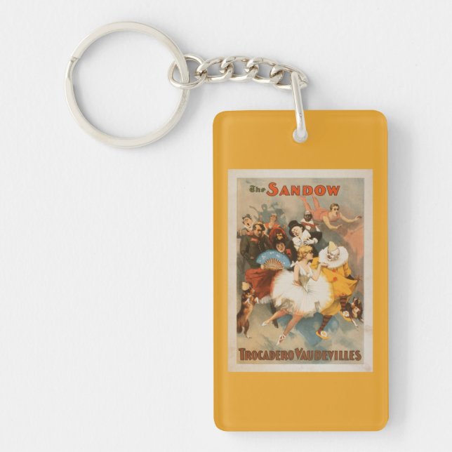 Sandow Trocadero Vaudevilles Carnival Theme Key Ring (Front)