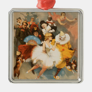 Sandow Trocadero Vaudevilles Carnival Theme Metal Tree Decoration