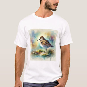 Sandpiper in the Morning Light 220924AREF140 - Wat T-Shirt
