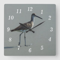 Sandpiper Pose Wall Clock