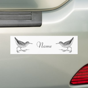 Sandpiper Shorebird Thunder_Cove  Bumper Sticker