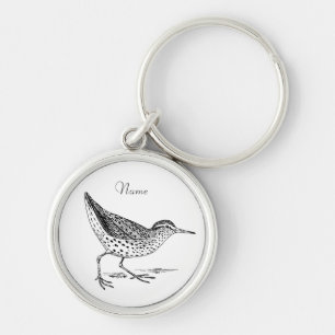 Sandpiper Shorebird Thunder_Cove Key Ring