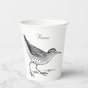 Sandpiper Shorebird Thunder_Cove Paper Cups