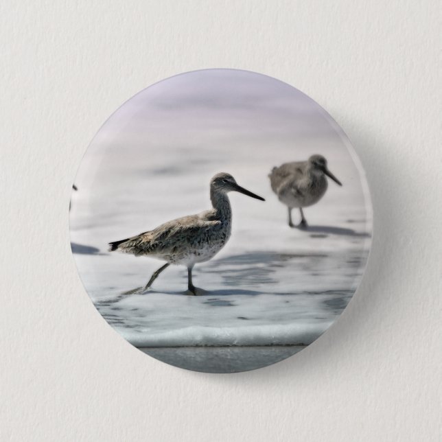Sandpipers 6 Cm Round Badge (Front)