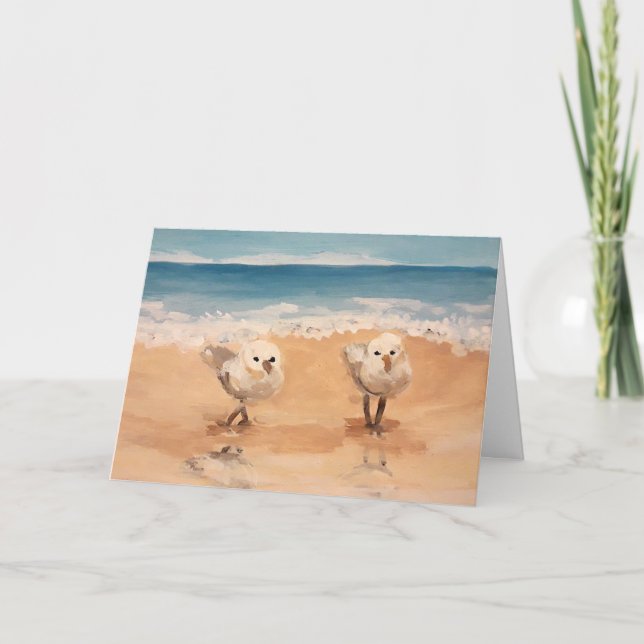 Sandpipers by the Sea Shore Card (Front)
