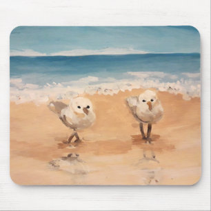 Sandpipers by the Sea Shore Mouse Pad