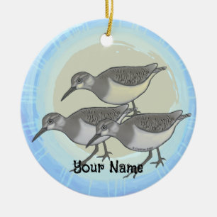 Sandpipers Ceramic Tree Decoration