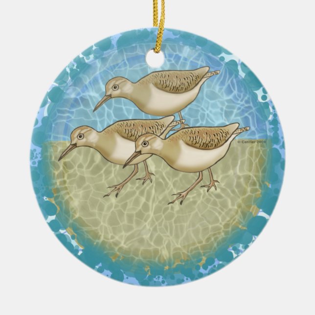 Sandpipers Ornament (Front)