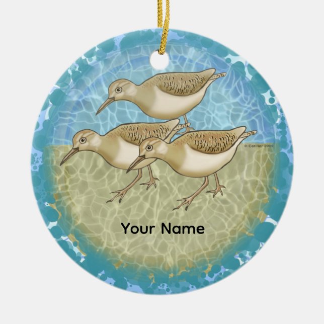 Sandpipers Ornament (Front)