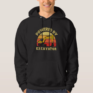 Sandpit Powered By Excavator On Construction Site Hoodie