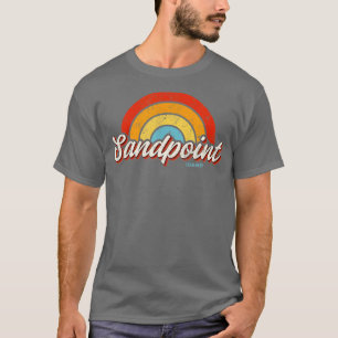 Sandpoint Idaho ID Vintage Rainbow Retro 70s  T-Shirt