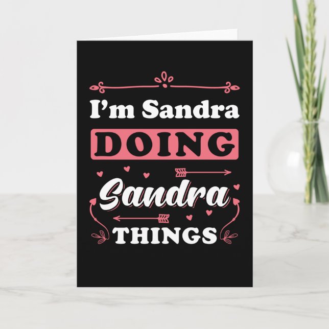 Sandra I Am Sandra Card (Front)