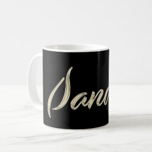 Sandra white Handwriting Tasse Kaffeetasse Coffee Mug