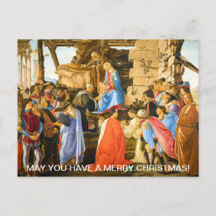 Sandro Botticelli, Adoration of the Magi  Holiday Postcard