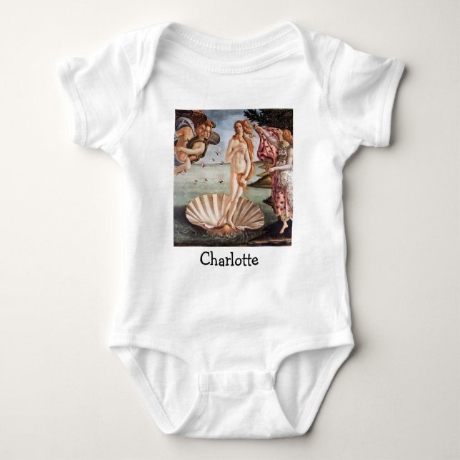Sandro Botticelli - Birth of Venus Baby Bodysuit (Front)