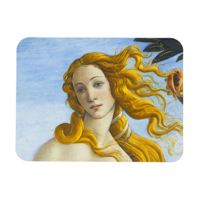 Sandro Botticelli - Birth of Venus Close-up Magnet (Horizontal)