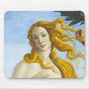 Sandro Botticelli - Birth of Venus Close-up Mouse Mat