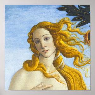 Sandro Botticelli - Birth of Venus Close-up Poster