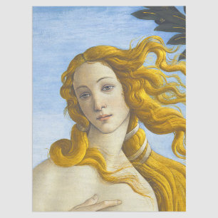 Sandro Botticelli - Birth of Venus Close-up Tissue Paper
