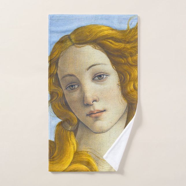 Sandro Botticelli - Birth of Venus Detail Bath Towel Set (Hand Towel)
