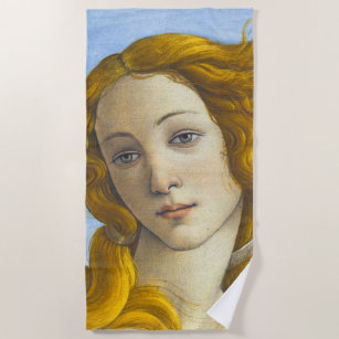 Sandro Botticelli - Birth of Venus Detail Beach Towel