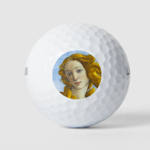 Sandro Botticelli - Birth of Venus Detail Golf Balls