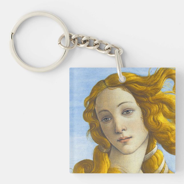 Sandro Botticelli - Birth of Venus Detail Key Ring (Front)