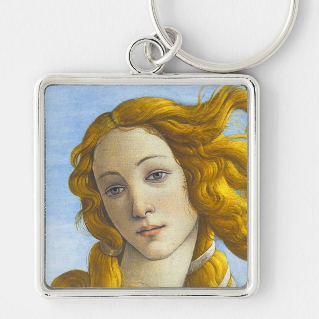 Sandro Botticelli - Birth of Venus Detail Key Ring (Front)