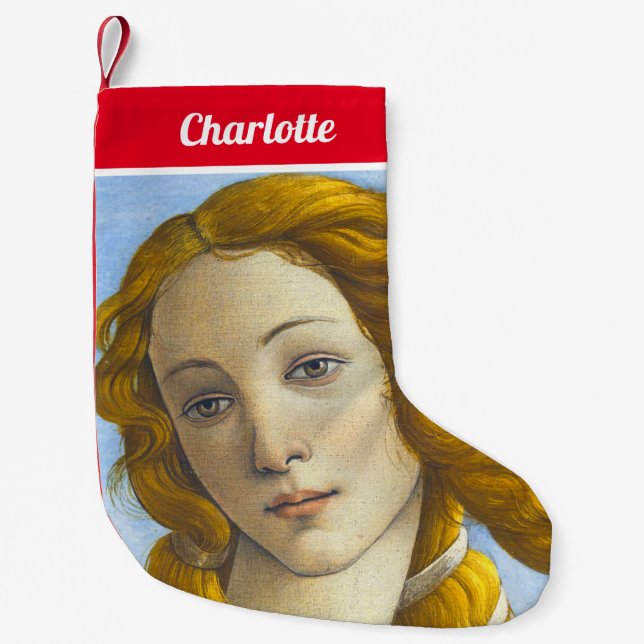 Sandro Botticelli - Birth of Venus Detail Small Christmas Stocking (Front)