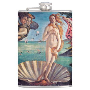 Sandro Botticelli - Birth of Venus - Fine Art Hip Flask