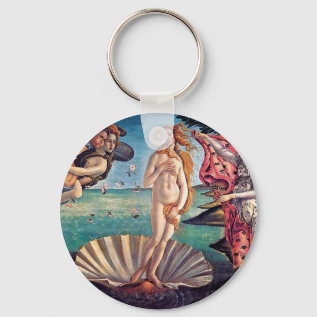 Sandro Botticelli - Birth of Venus - Fine Art Key Ring (Front)