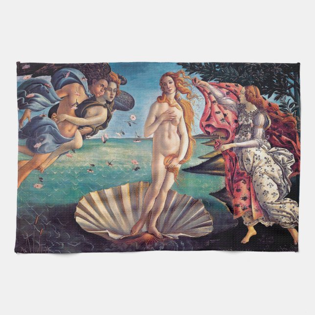 Sandro Botticelli - Birth of Venus - Fine Art Tea Towel (Horizontal)