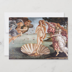 Sandro Botticelli - Birth of Venus Invitation