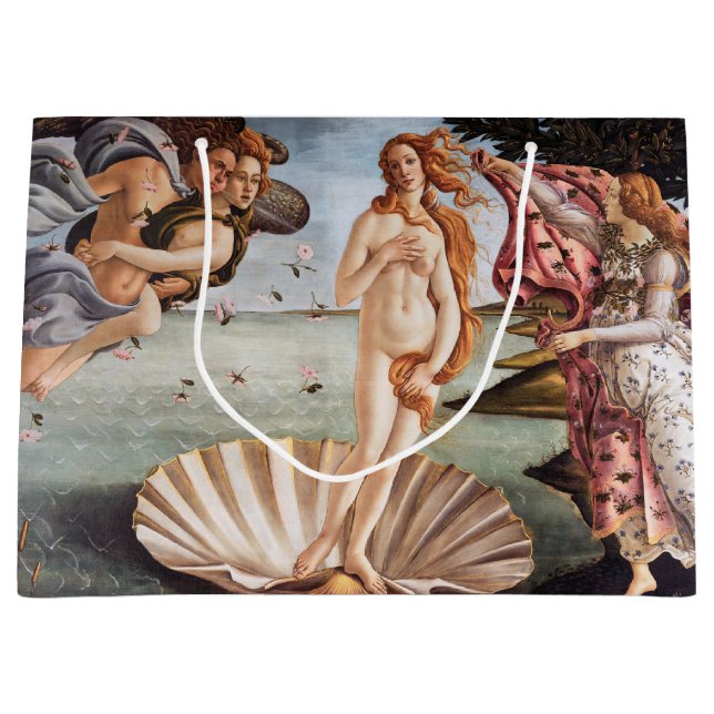 Sandro Botticelli - Birth of Venus Large Gift Bag (Front)