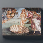 Sandro Botticelli - Birth of Venus Plaque<br><div class="desc">Birth of Venus - Sandro Botticelli,  Tempera on Canvas,  1485</div>